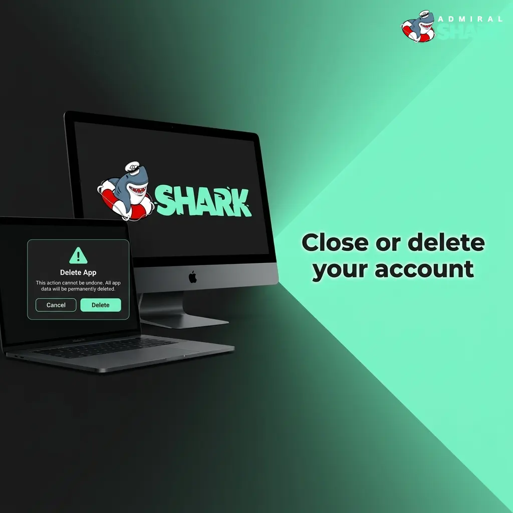 Person closing an online gambling account via responsible gambling settings, with options for time-out, self-exclusion or permanent closure