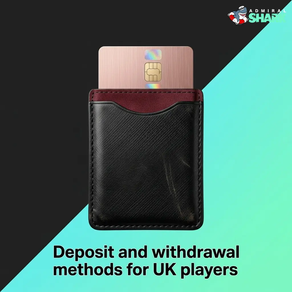 UK casino deposit and withdrawal methods including Visa Debit, Mastercard, Apple Pay, and USDT crypto payment options