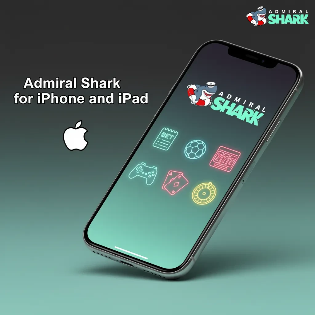 Admiral Shark app on iPhone and iPad with fast markets, live odds, and full casino.