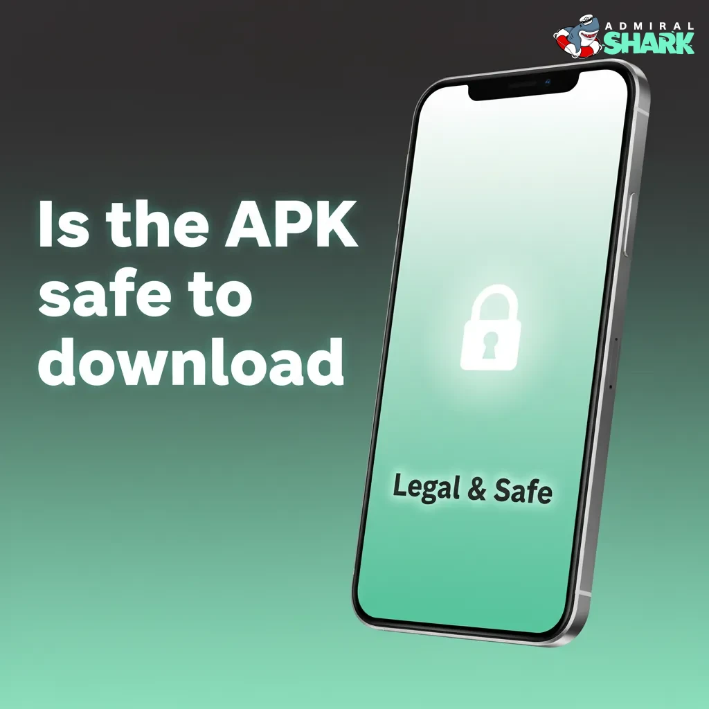 Admiral Shark app: officially licensed, SSL-encrypted, secure servers and audited RNGs ensure safe APK download.