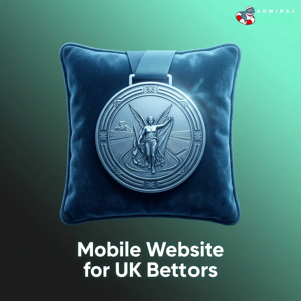 Admiral Shark mobile website for UK bettors showing live odds, bet slip, and in-play features optimised for 4G/5G