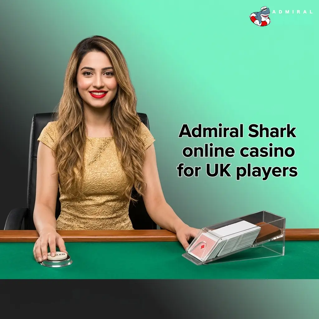 Admiral Shark online casino lobby showing 2,000+ games including slots, crash titles, Megaways, and table classics for UK players