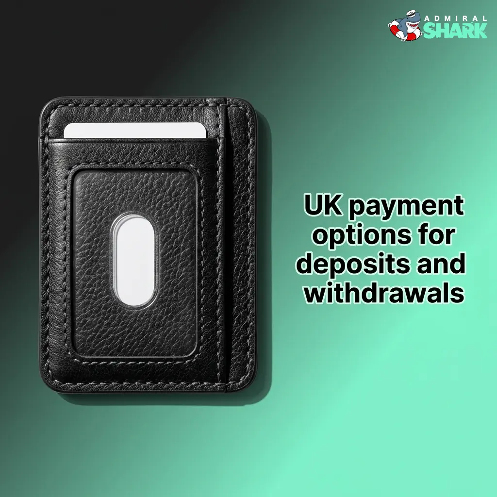 UK payment options showing Visa, Mastercard, e-wallets and crypto for GBP deposits and withdrawals