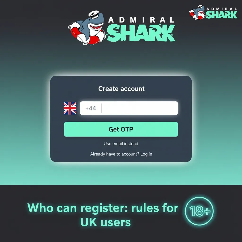 UK registration rules: 18+, accurate details, one account per person/household, be in the UK, use your own payment method.