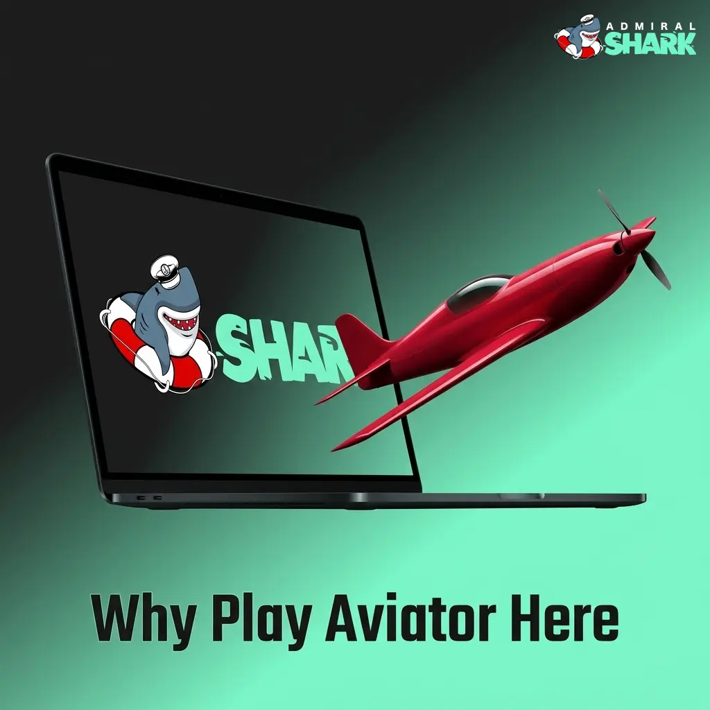 Aviator game on Admiral Shark showing fast multiplier rounds, mobile access, and responsible gambling tools for UK players