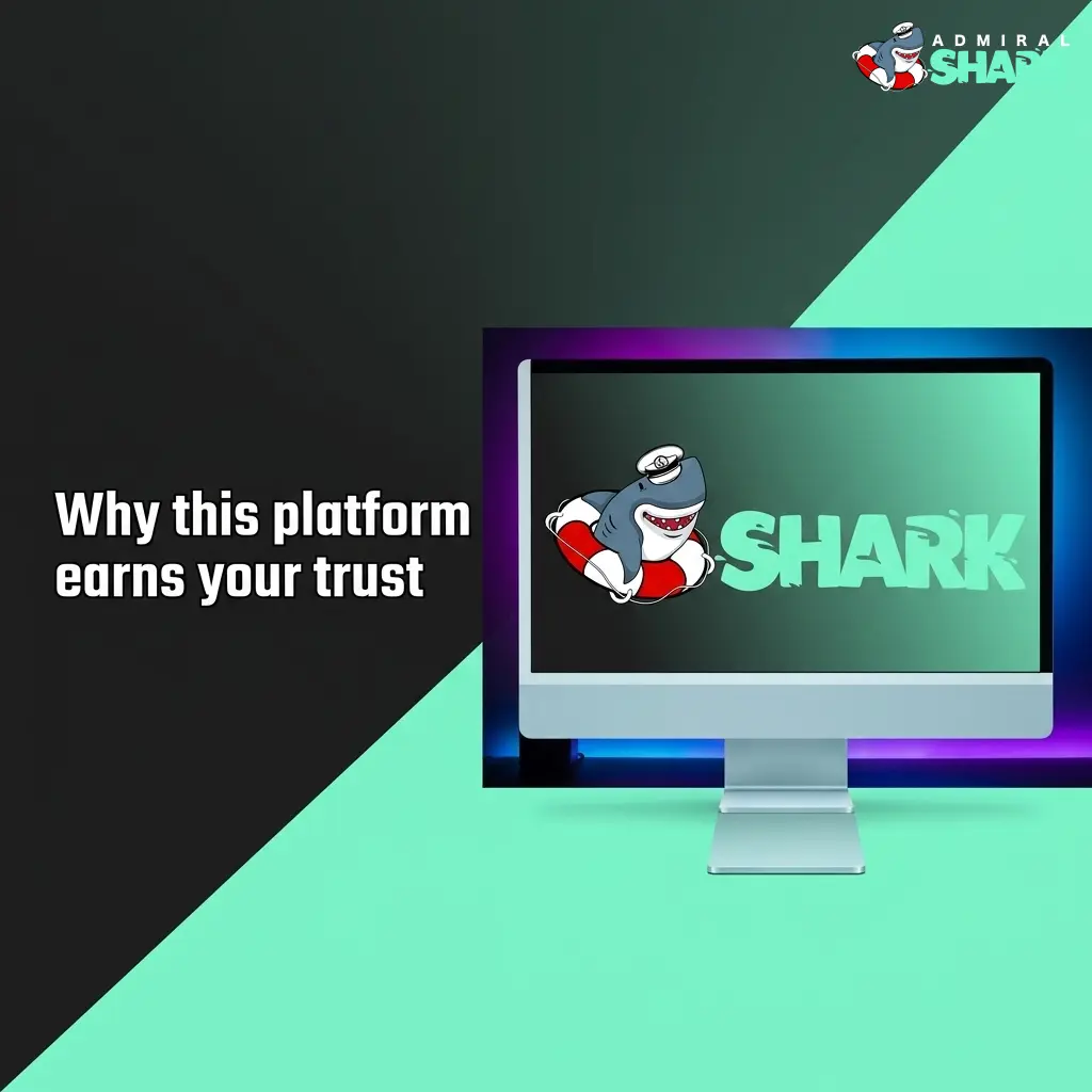 Admiral Shark online gambling platform showing secure, trusted betting and casino features for UK players on mobile and desktop