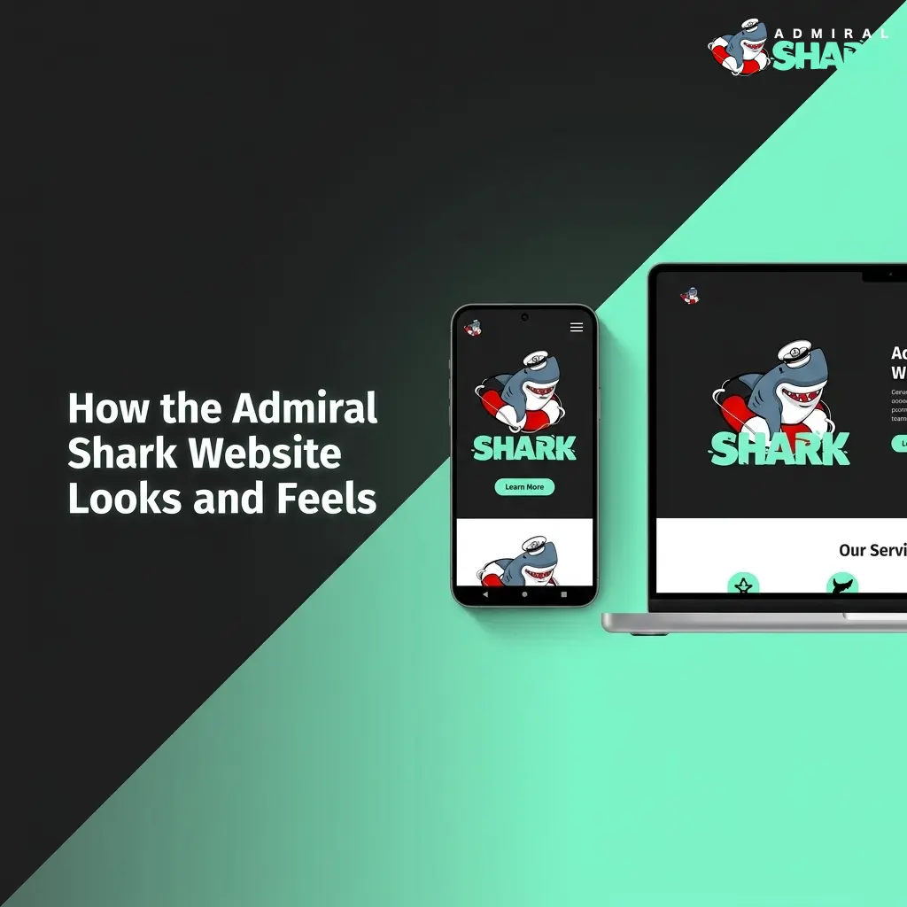Admiral Shark website interface showing top navigation bar with Sports, Live, Casino and Promotions tabs for UK users