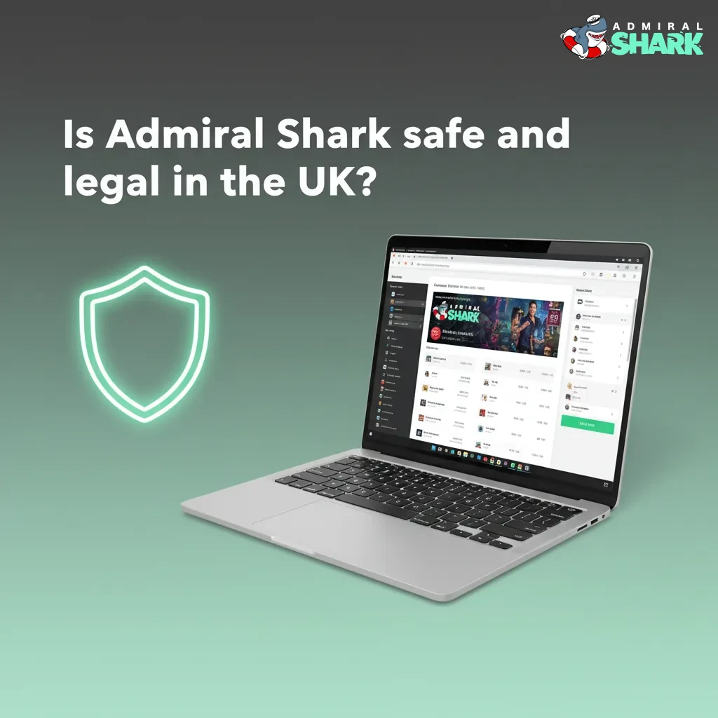 Admiral Shark UK safety: SSL, secure payments, 2FA; international licence, not UKGC; follow UK rules and play responsibly.