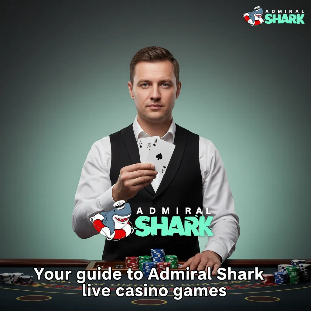 Admiral Shark live casino overview: 150+ live tables sorted by roulette, blackjack, baccarat, poker, TV games, and dice.