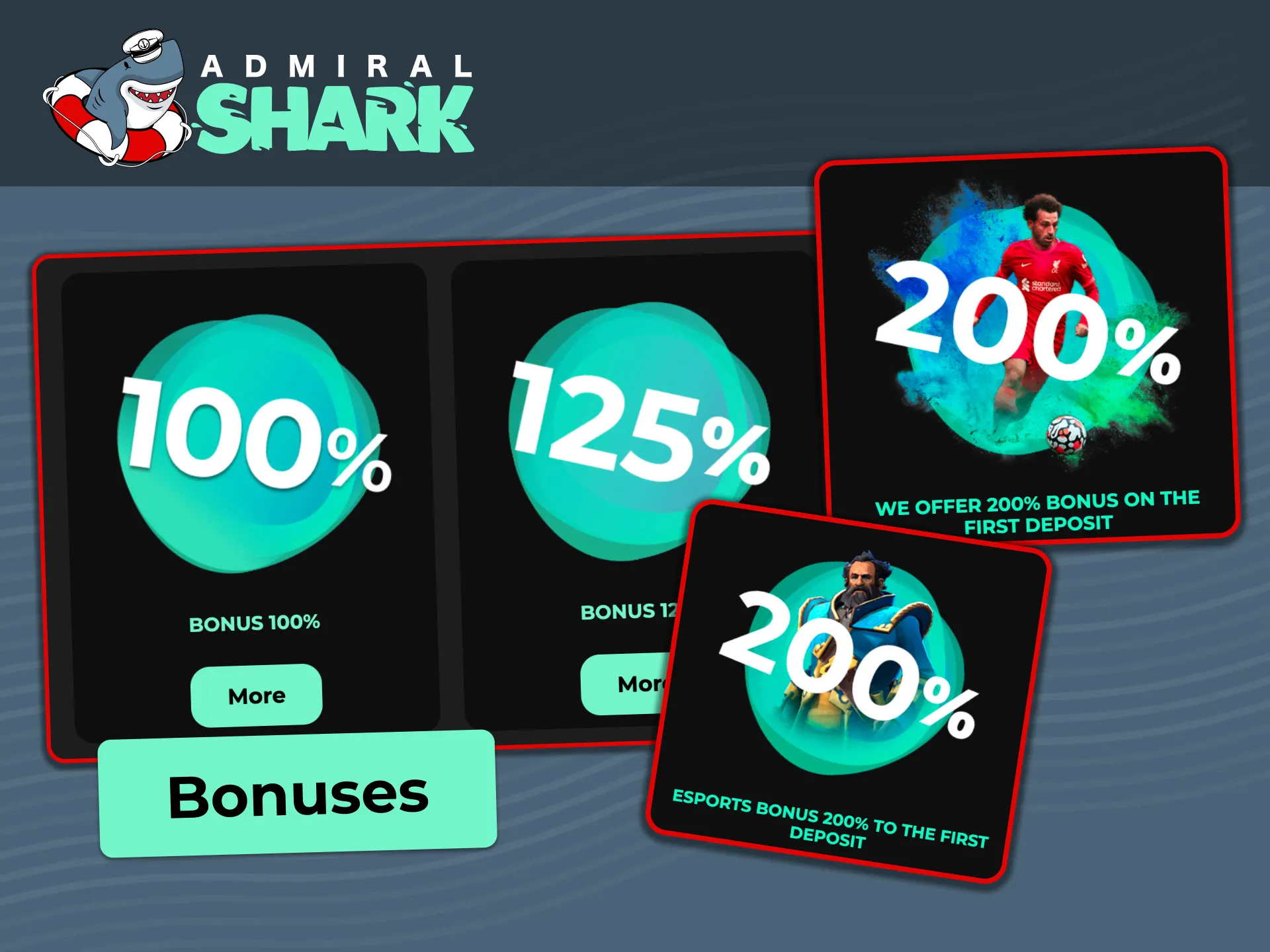 Boost your first Aviator rounds on Admiral Shark with generous deposit bonuses across casino, sports, and esports.
