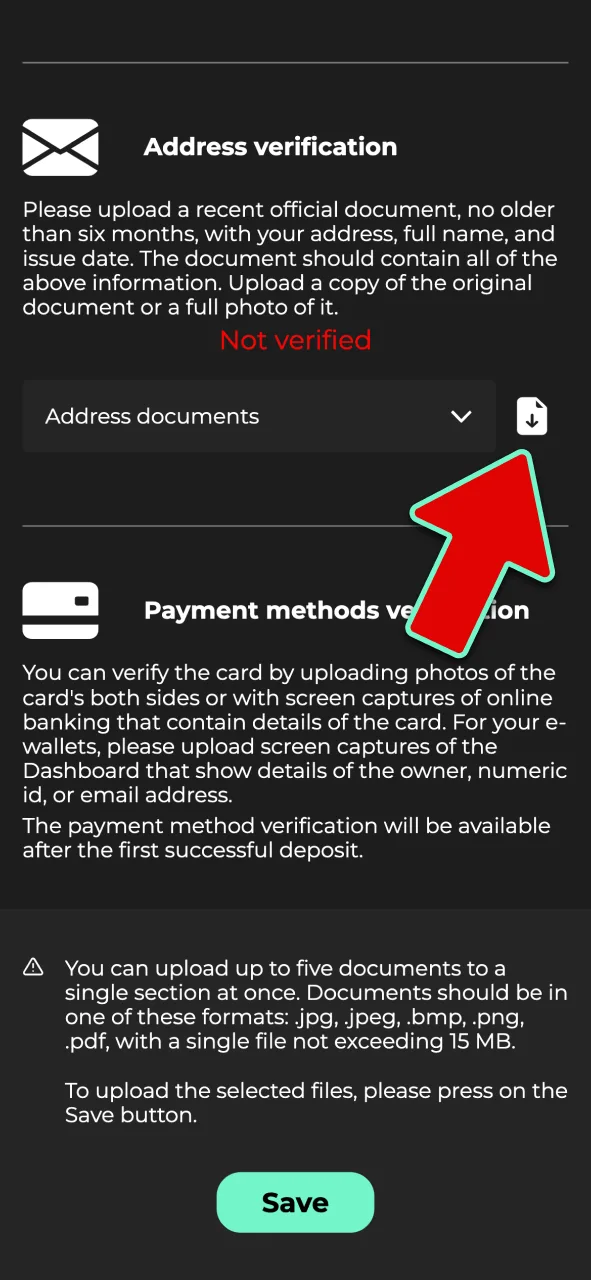 Confirm your account details and select a payment method to fund your Admiral Shark balance.