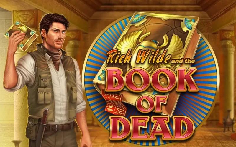 Explore Egyptian tombs in Book of Dead slot at Admiral Shark casino.