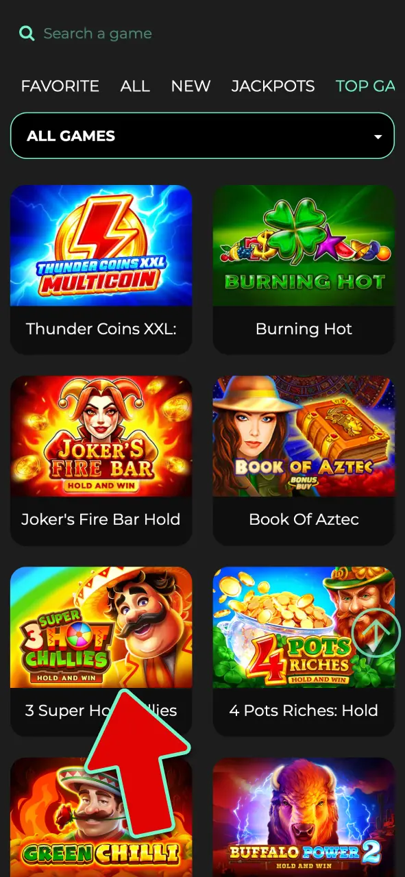 Discover top slots and table games on Admiral Shark by provider, theme, or game type.