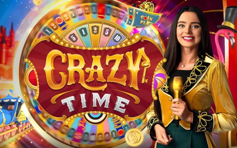 Play Crazy Time live game show at Admiral Shark with spinning wheel bonuses and interactive multipliers.