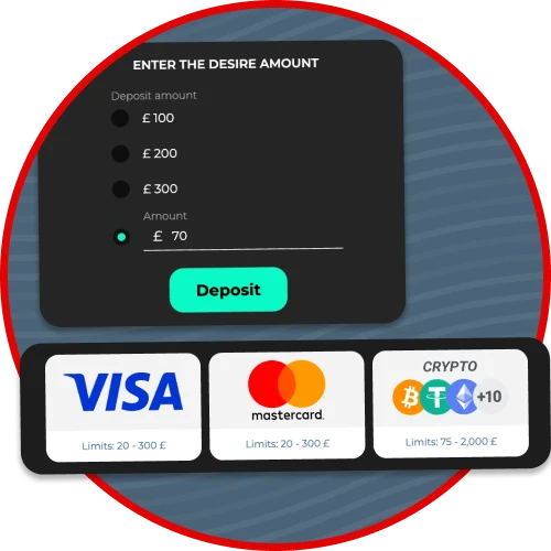Fund your account in pounds at Admiral Shark and start playing.