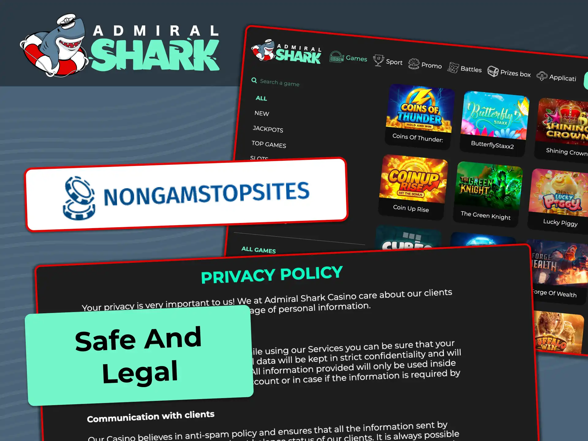 Learn about Admiral Shark licensing, safety measures, and UK availability.