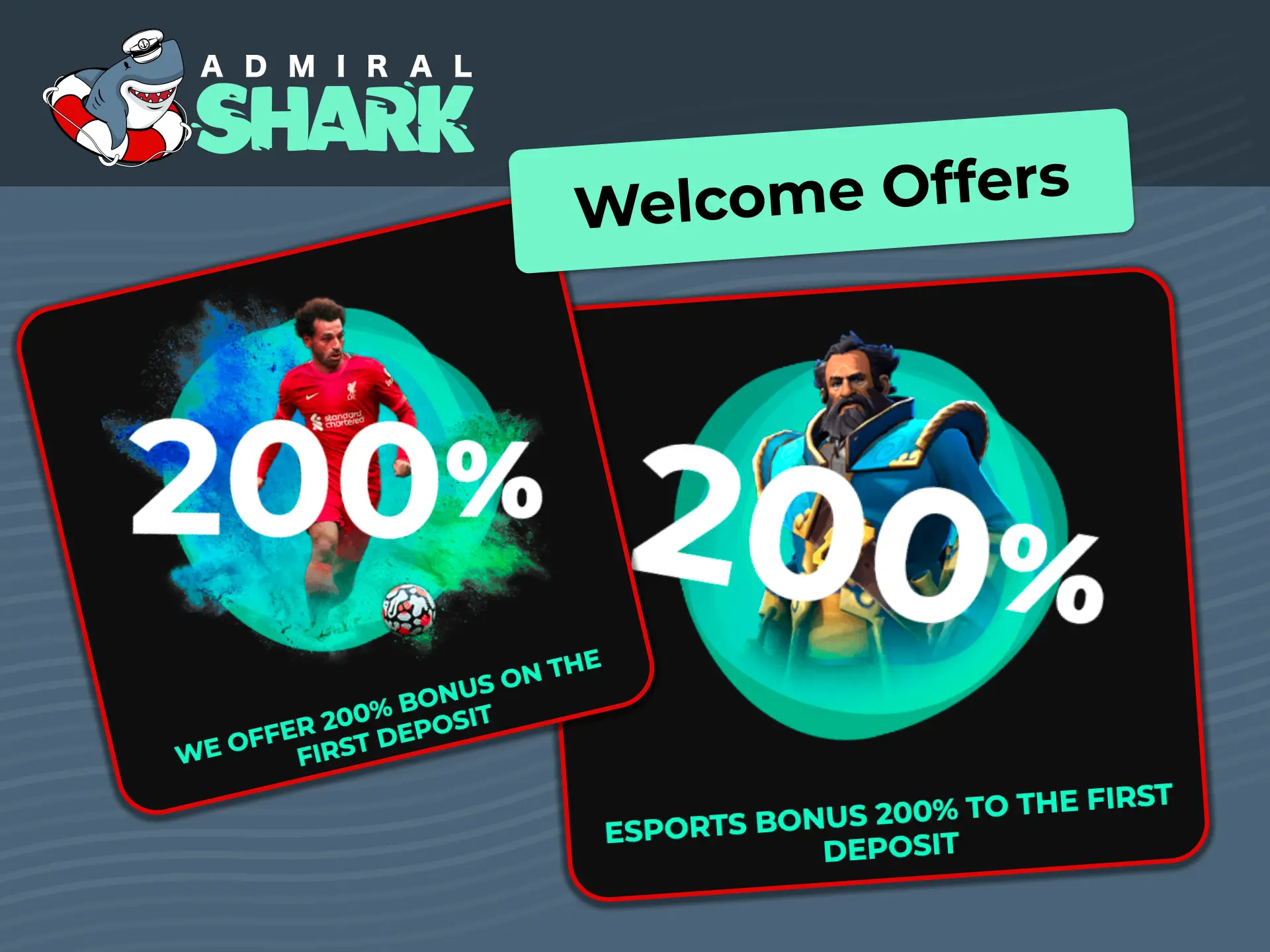 Get exclusive UK bonuses at Admiral Shark and start winning.