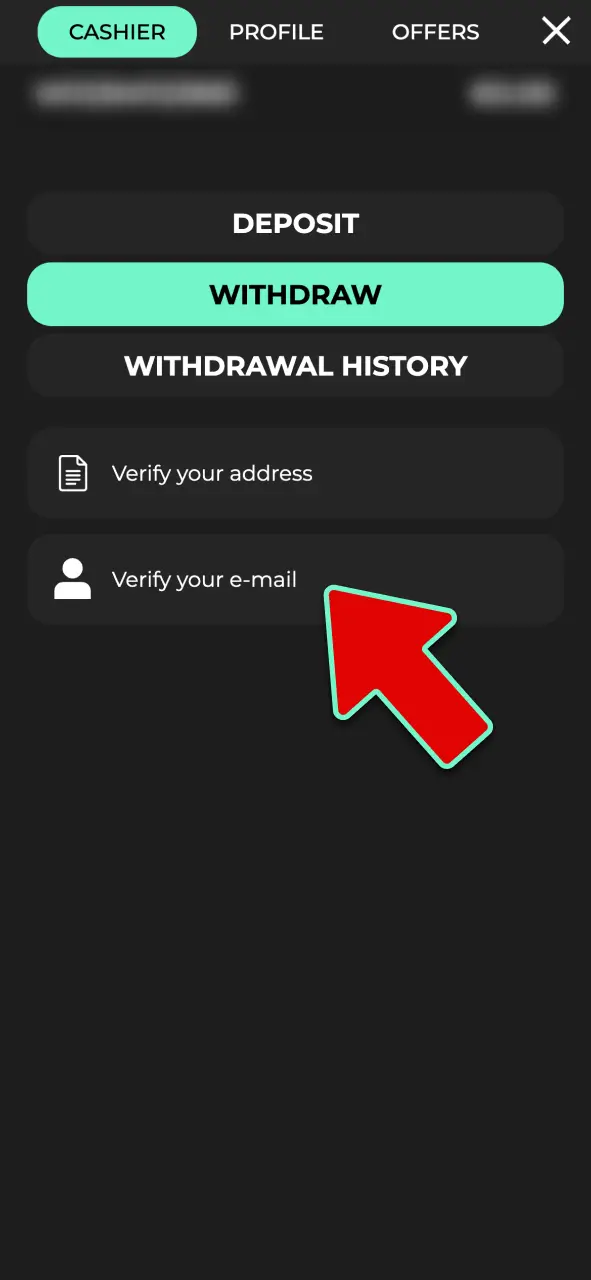 Complete required security checks or submit documents for UK verification at Admiral Shark.